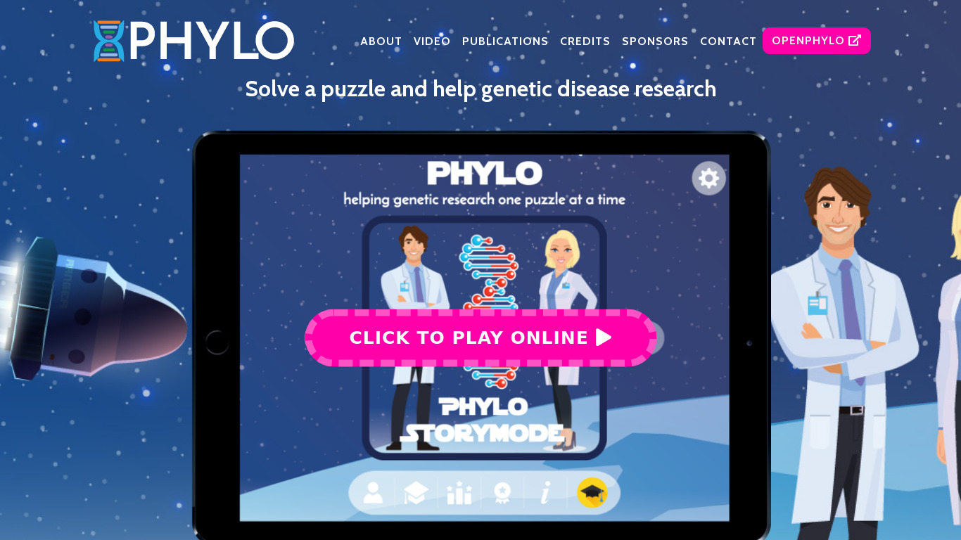 Phylo Landing page
