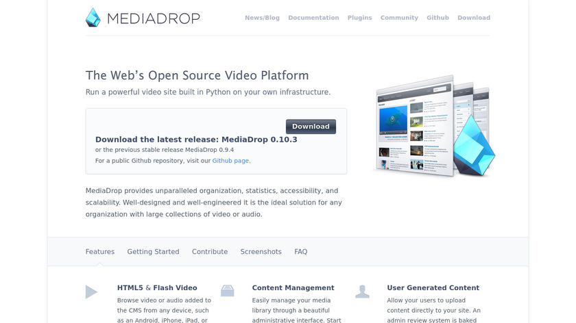 MediaDrop Landing Page
