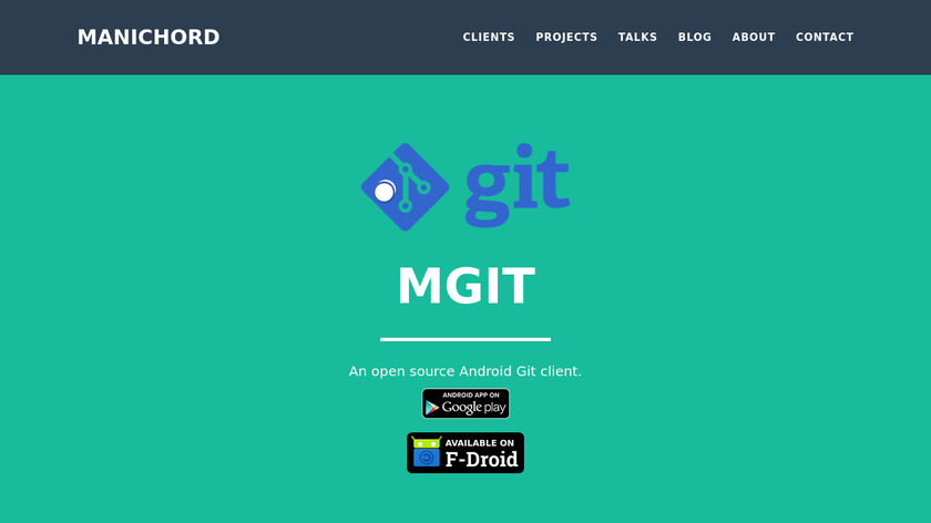 manichord.com MGit Landing Page