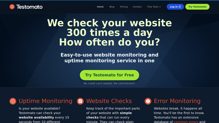 Testomato Landing Page