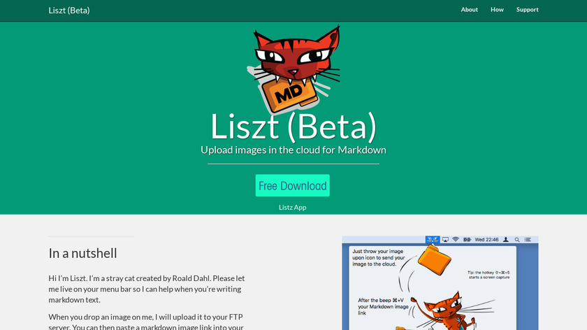 Liszt Landing Page