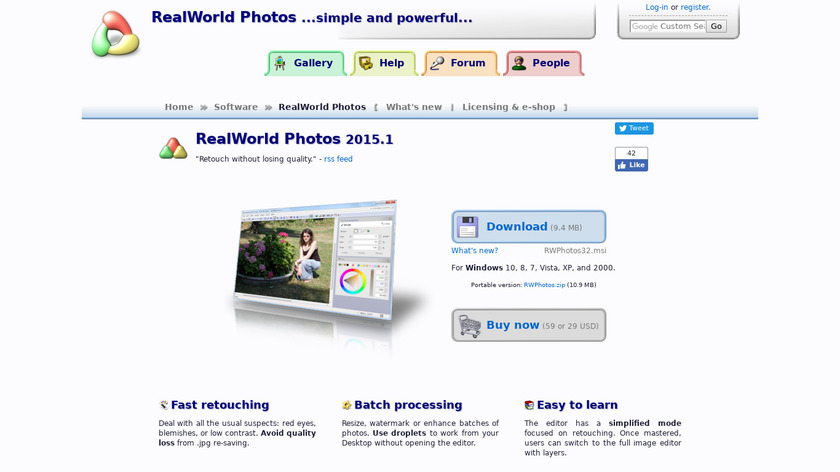 RealWorld Photos Landing Page