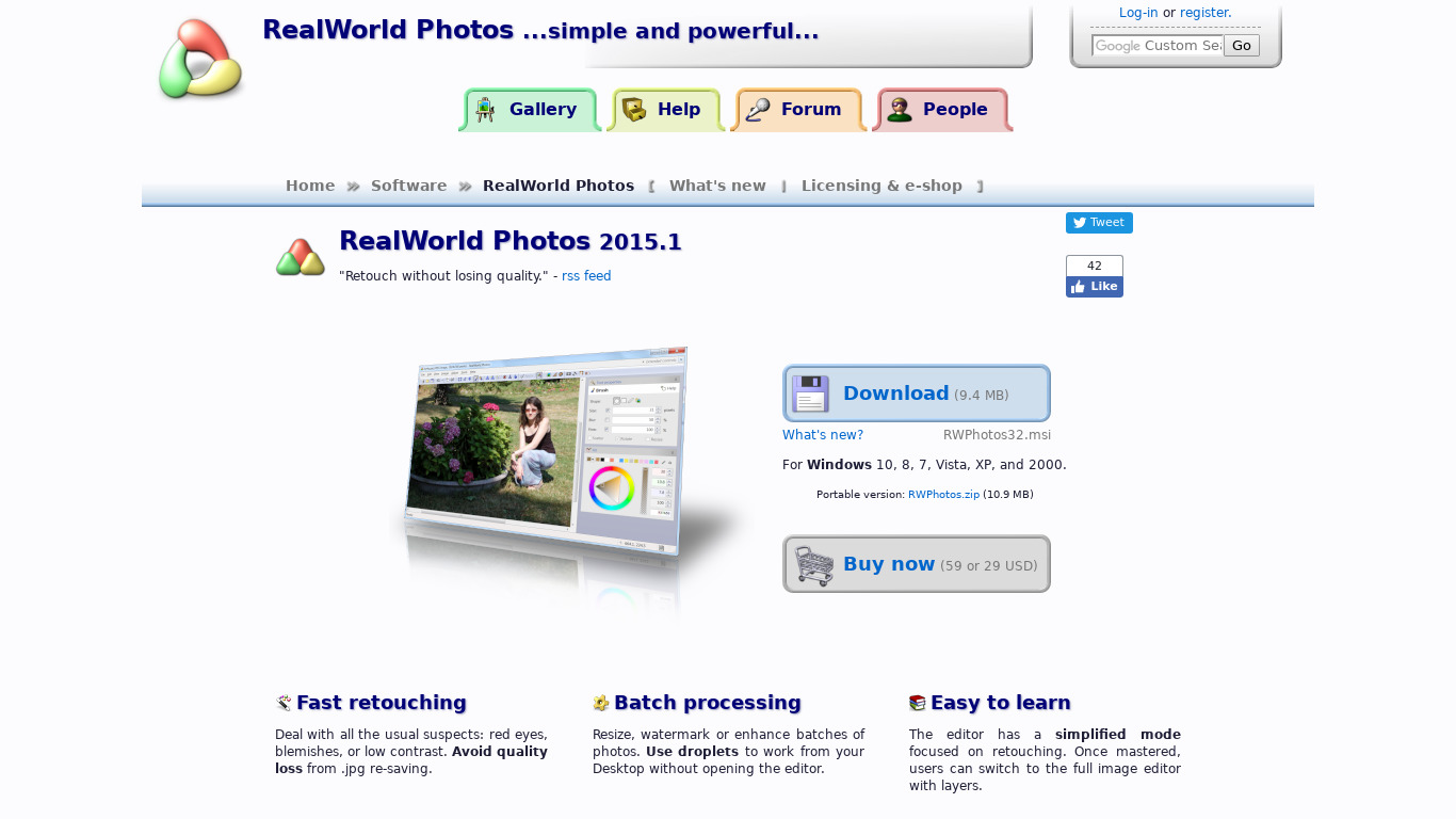RealWorld Photos Landing page