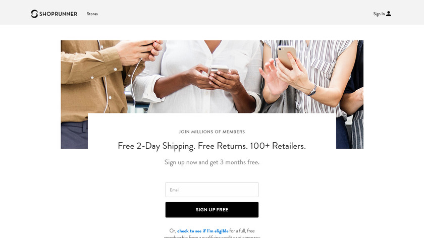 ShopRunner Landing Page