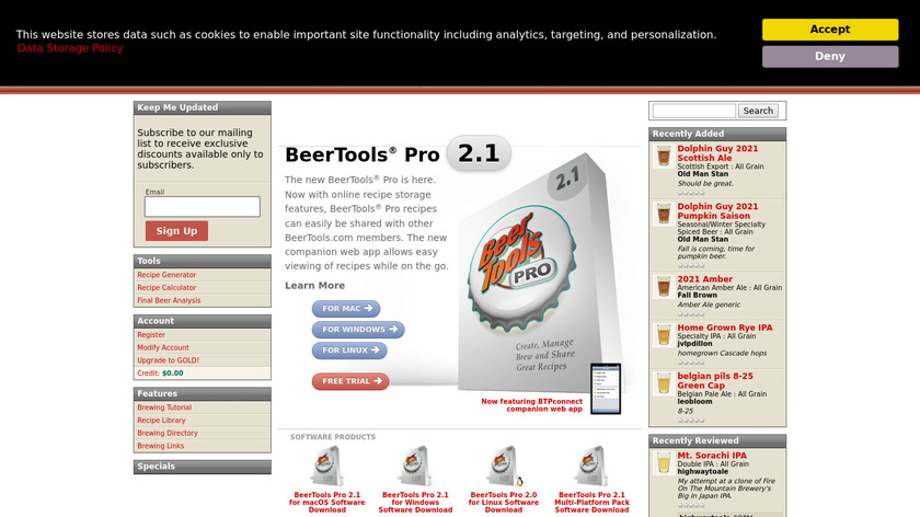 BeerTools Pro Landing Page