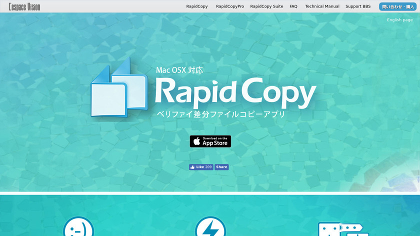 RapidCopy Landing Page