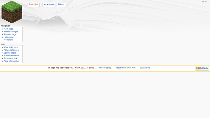 Mineserver Landing Page