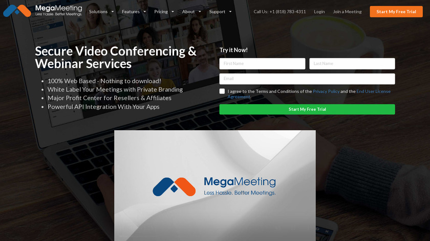 MegaMeeting.com Landing Page
