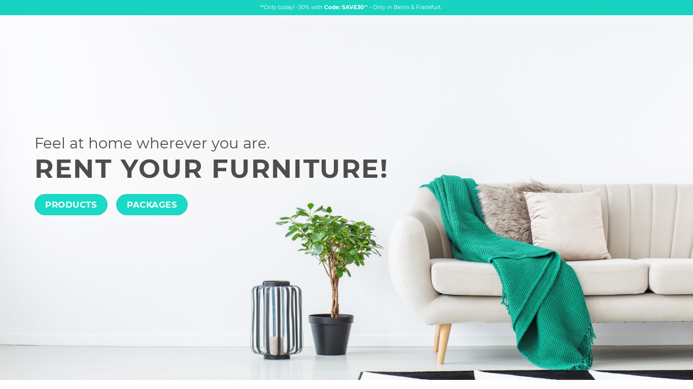 Roomovo Landing page