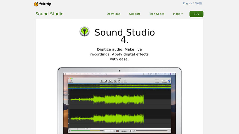 Sound Studio Landing Page