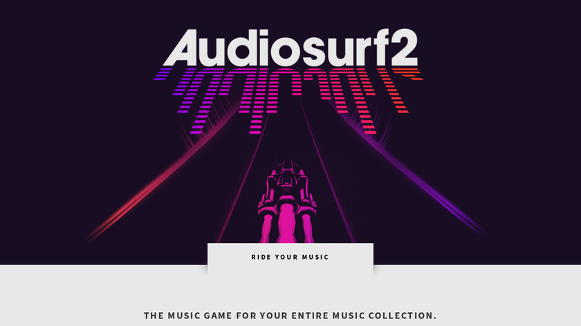 Audiosurf Landing Page