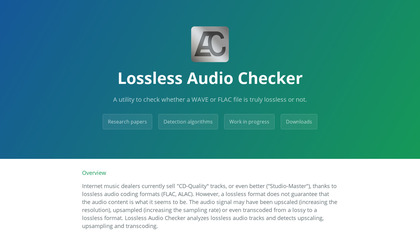 Lossless Audio Checker image