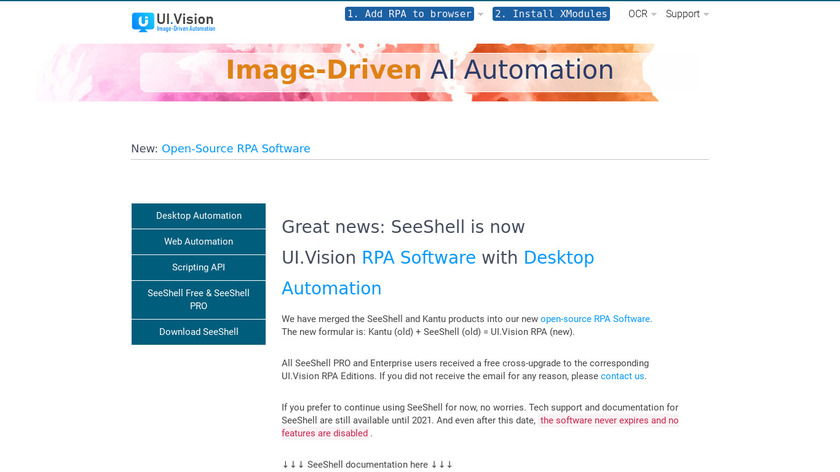 SeeShell Landing Page