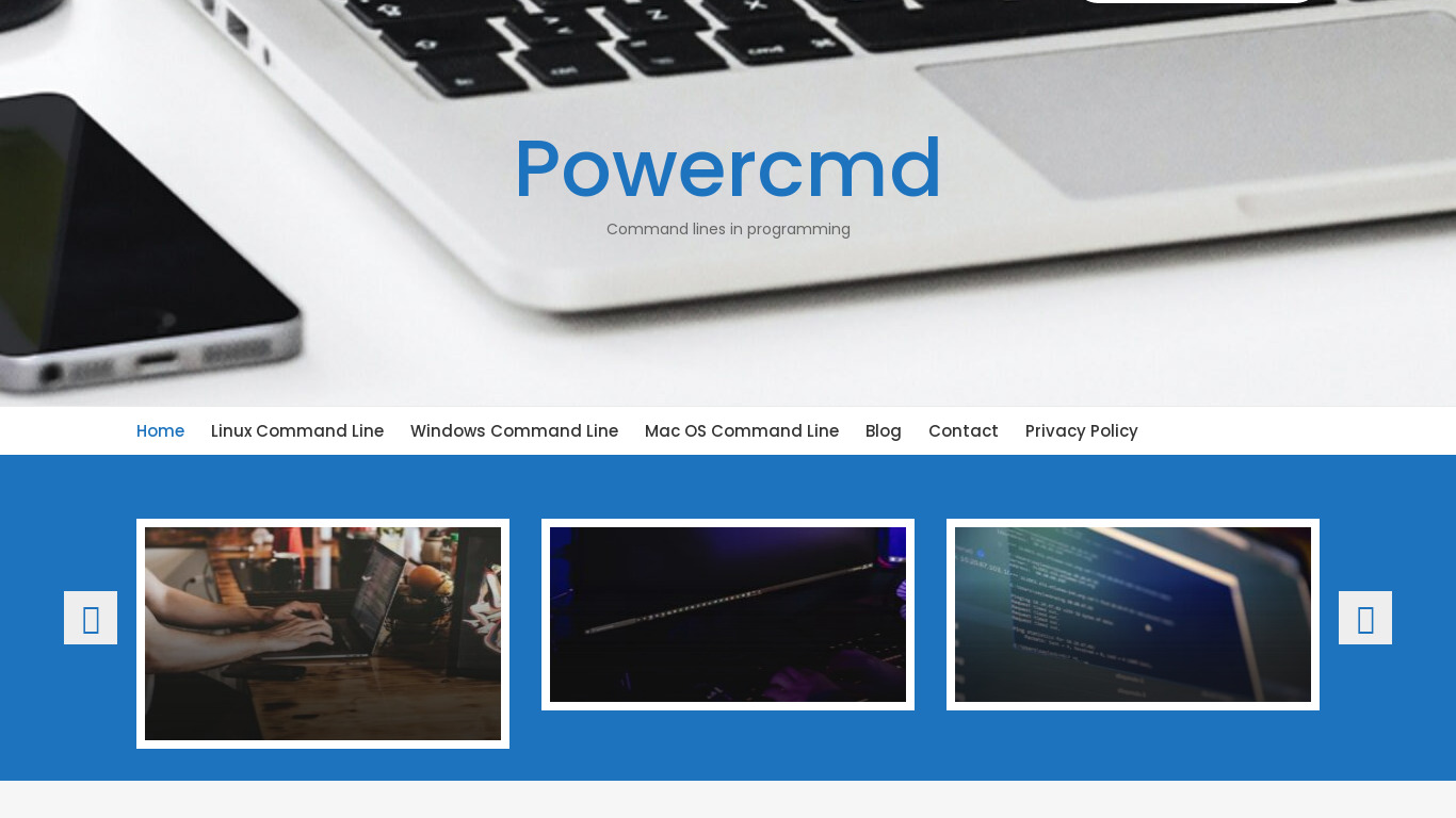 PowerCmd Landing page
