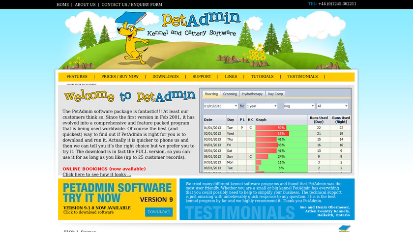PetAdmin Landing Page