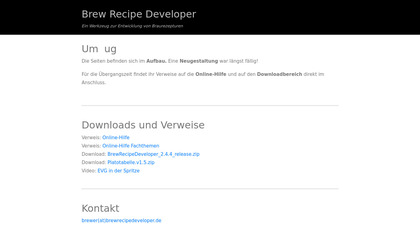 Brew Recipe Developer image