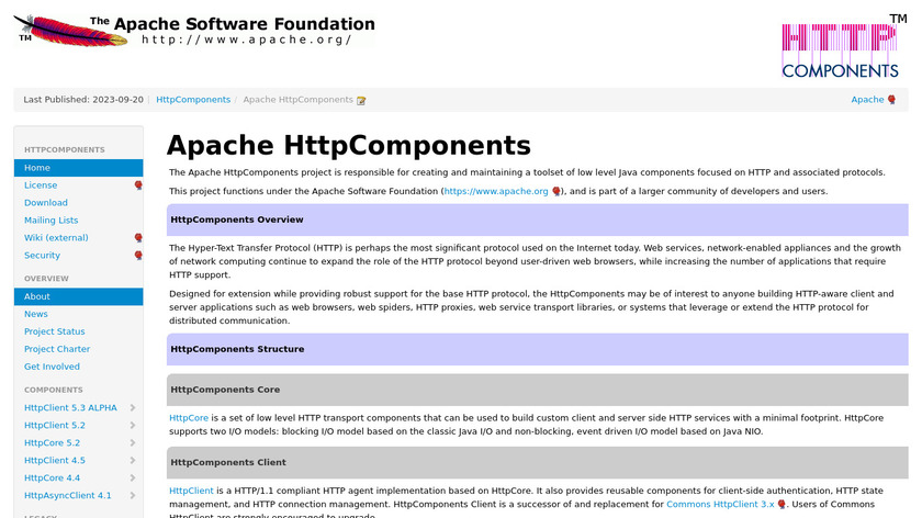 Apache HttpComponents Landing Page