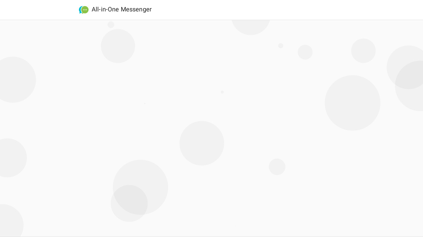 All-in-One Messenger Landing page