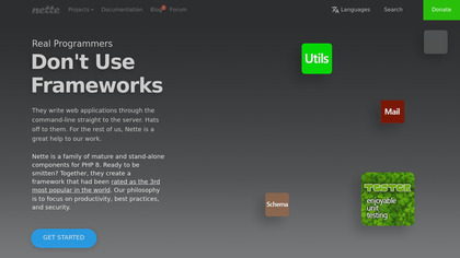 Nette Framework screenshot