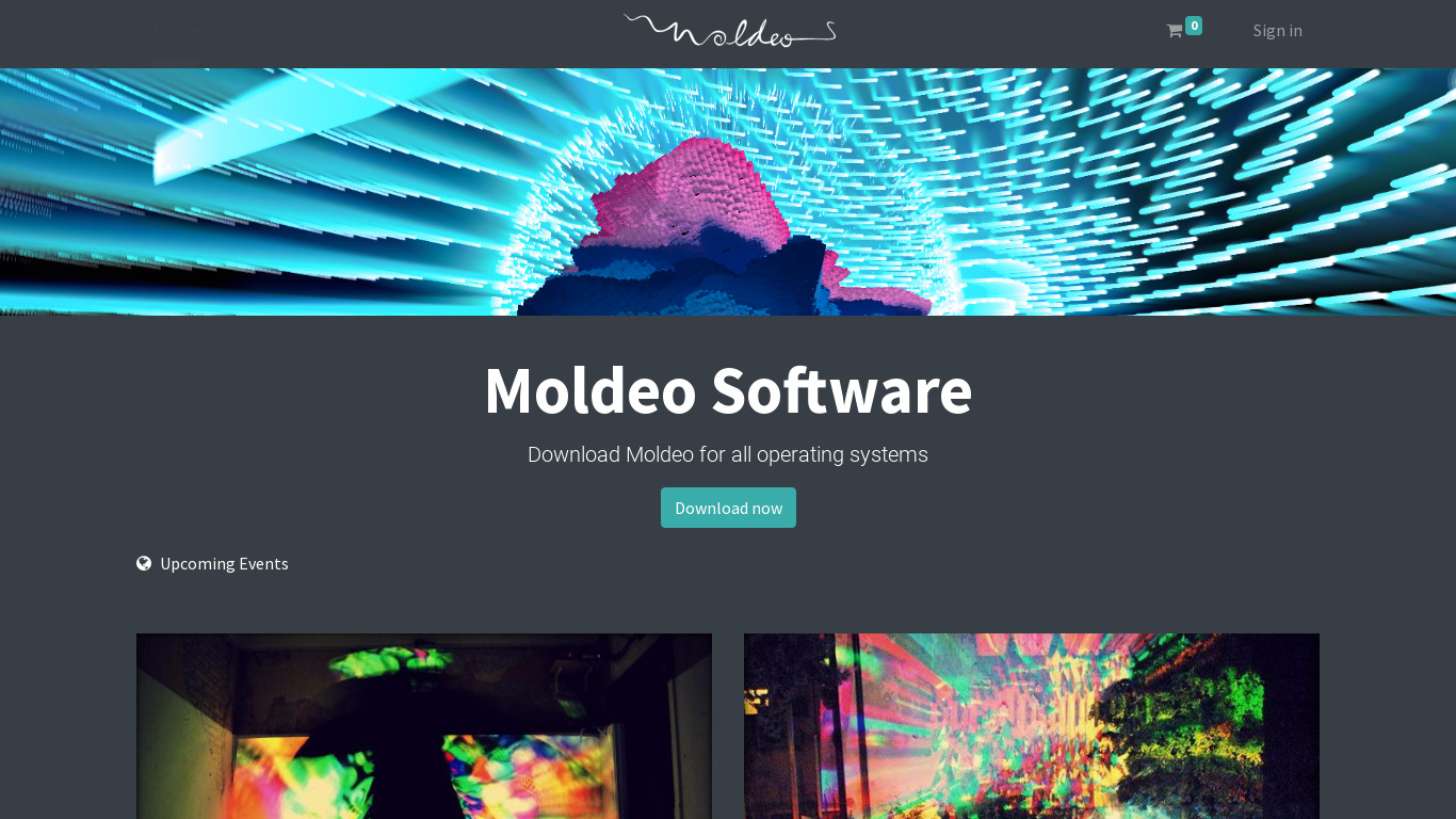 Moldeo Landing page