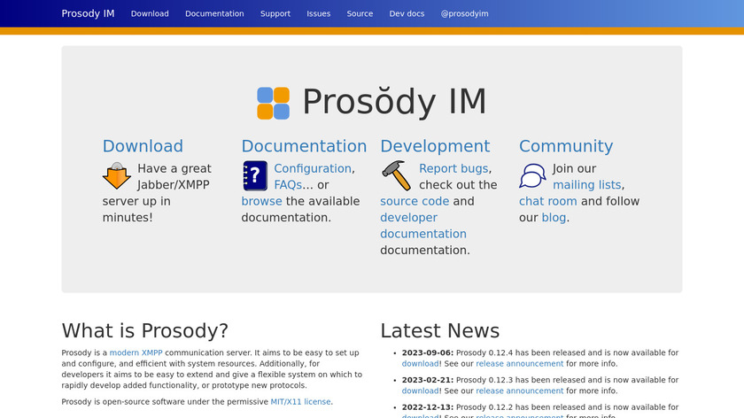 Prosody Landing Page