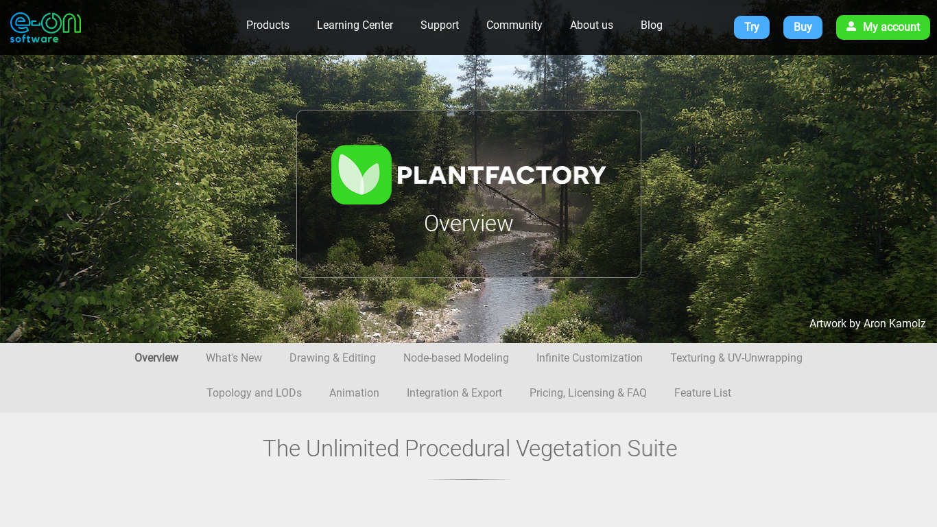 Plant Factory Landing page