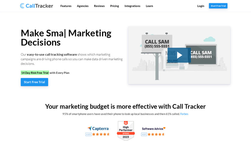 Call Tracker Landing Page