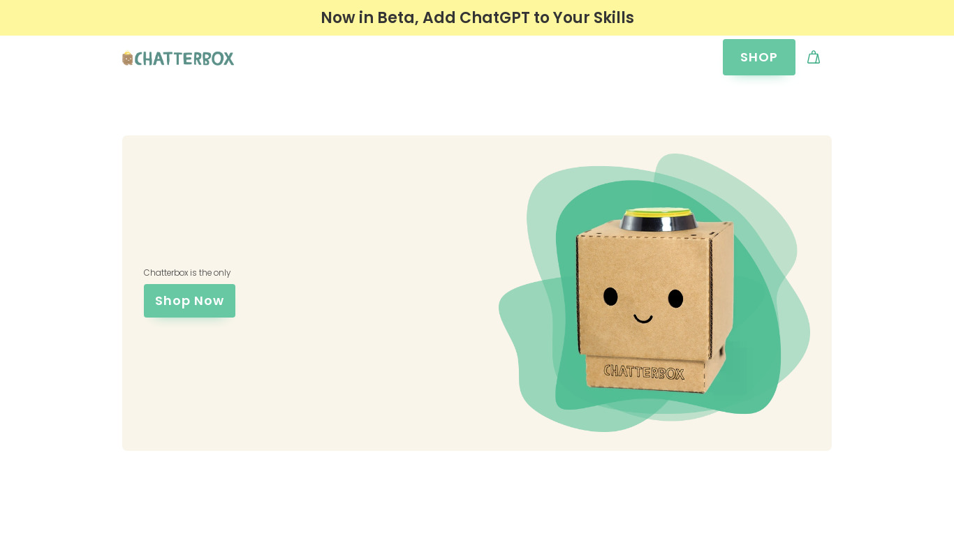 Chatterbox Smart Speaker Kit Landing page