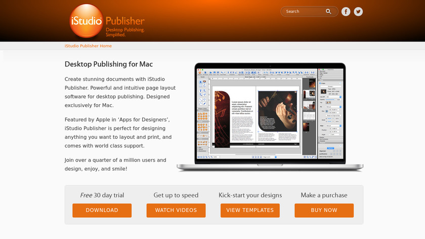 iStudio Publisher Landing Page