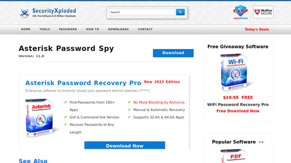 Asterisk Password Spy image