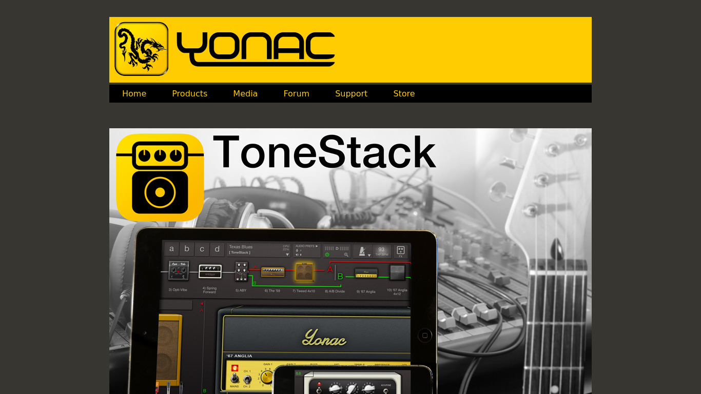 ToneStack Landing page