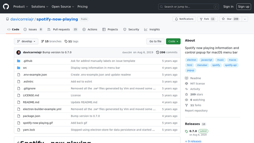 Spotify Now Playing Landing Page