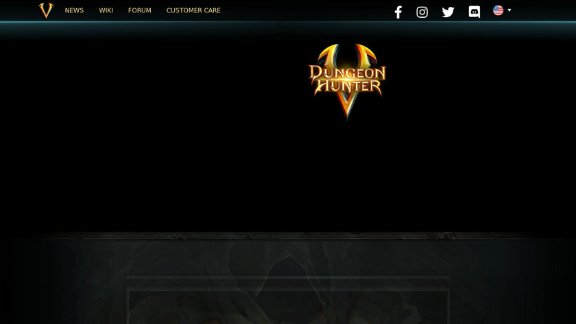 Dungeon Hunter Landing Page