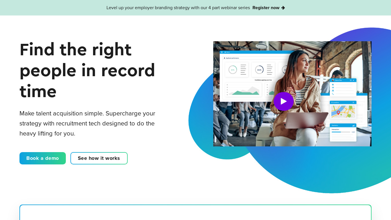 Clinch Landing page