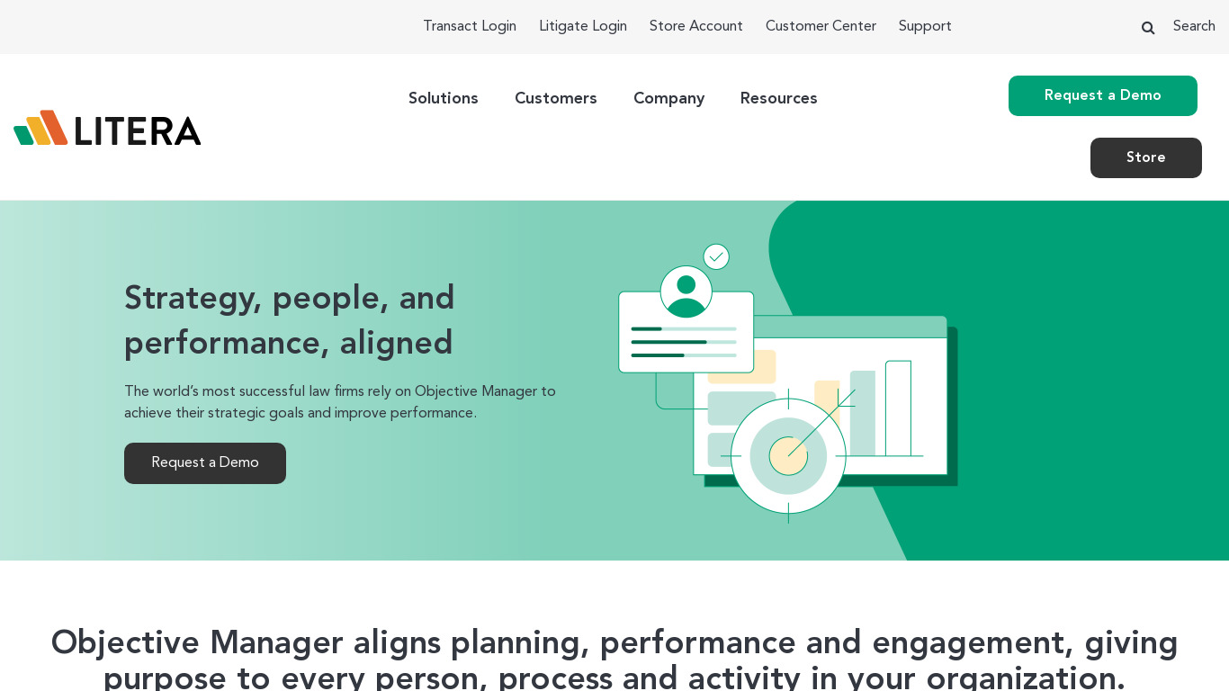 ObjectiveManager Landing page