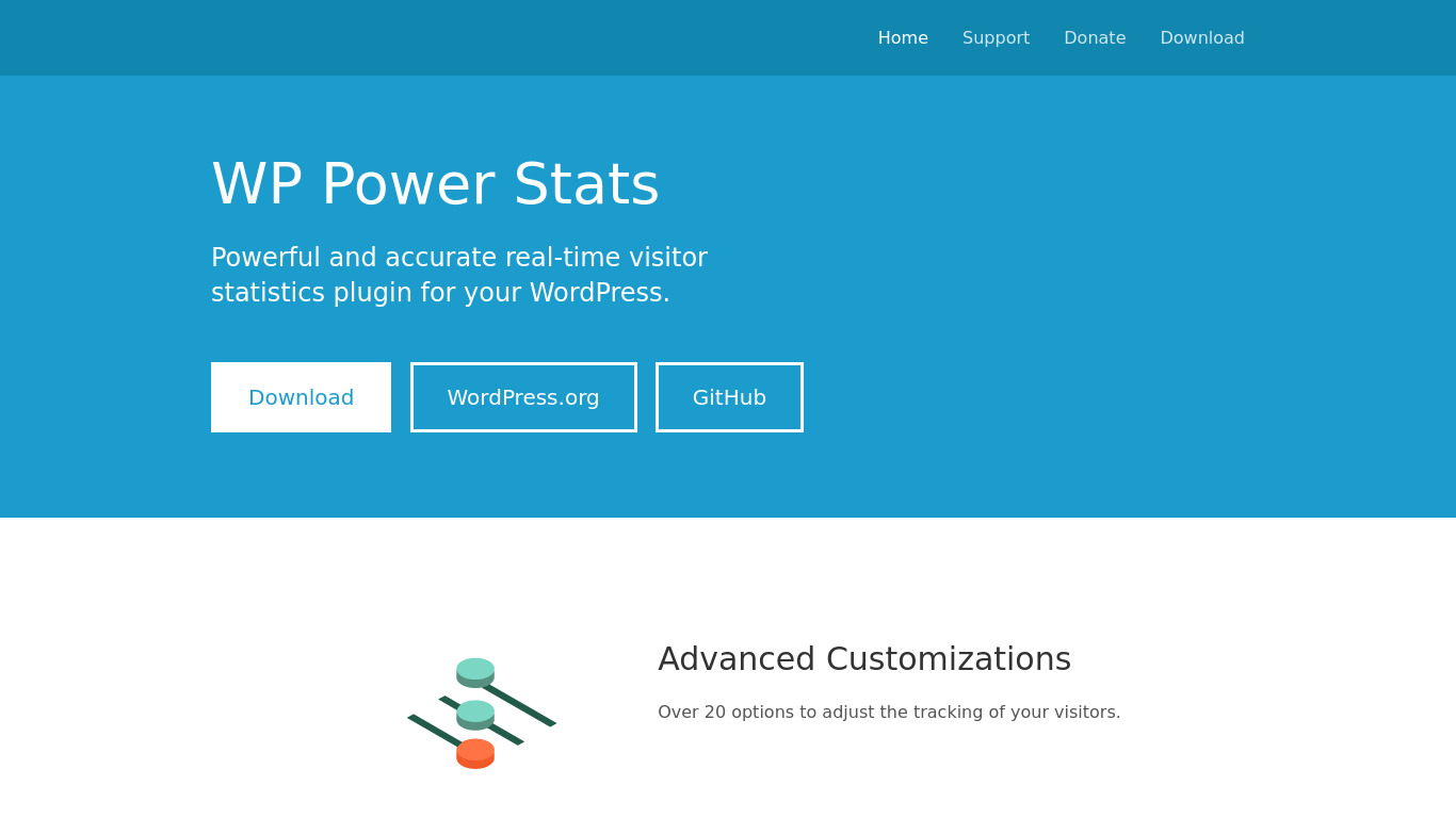 WP Power Stats Landing page