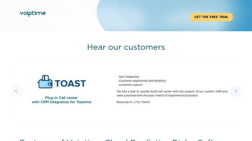 Voiptime Cloud Cold Calling Software Landing Page
