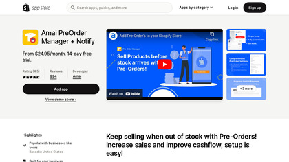 Shopify Pre-Order Manager image