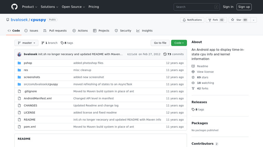 CPU Spy Landing Page