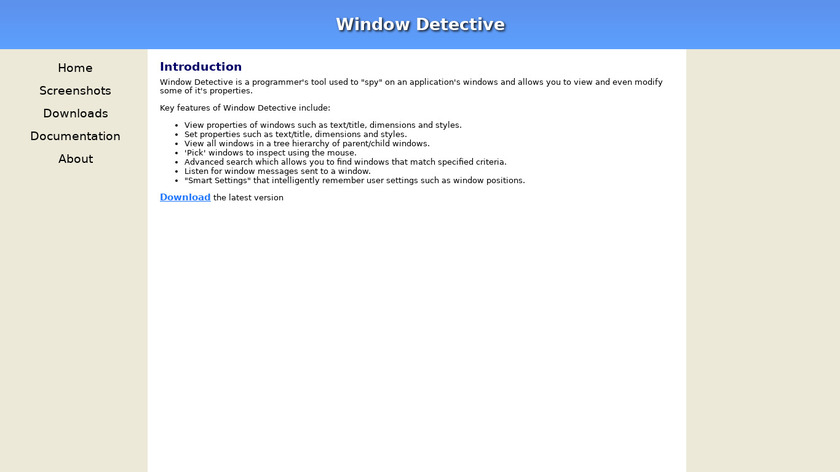 Window Detective Landing Page