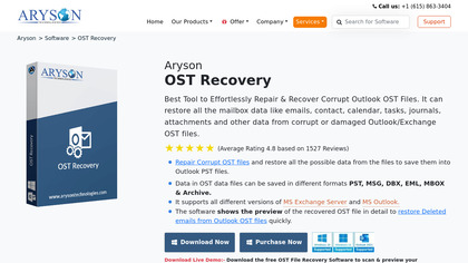 Aryson OST Recovery image