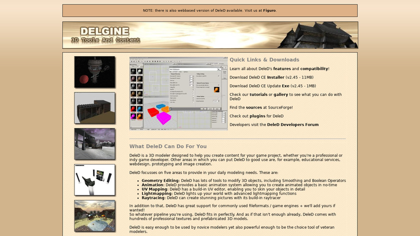 DeleD CE Landing Page
