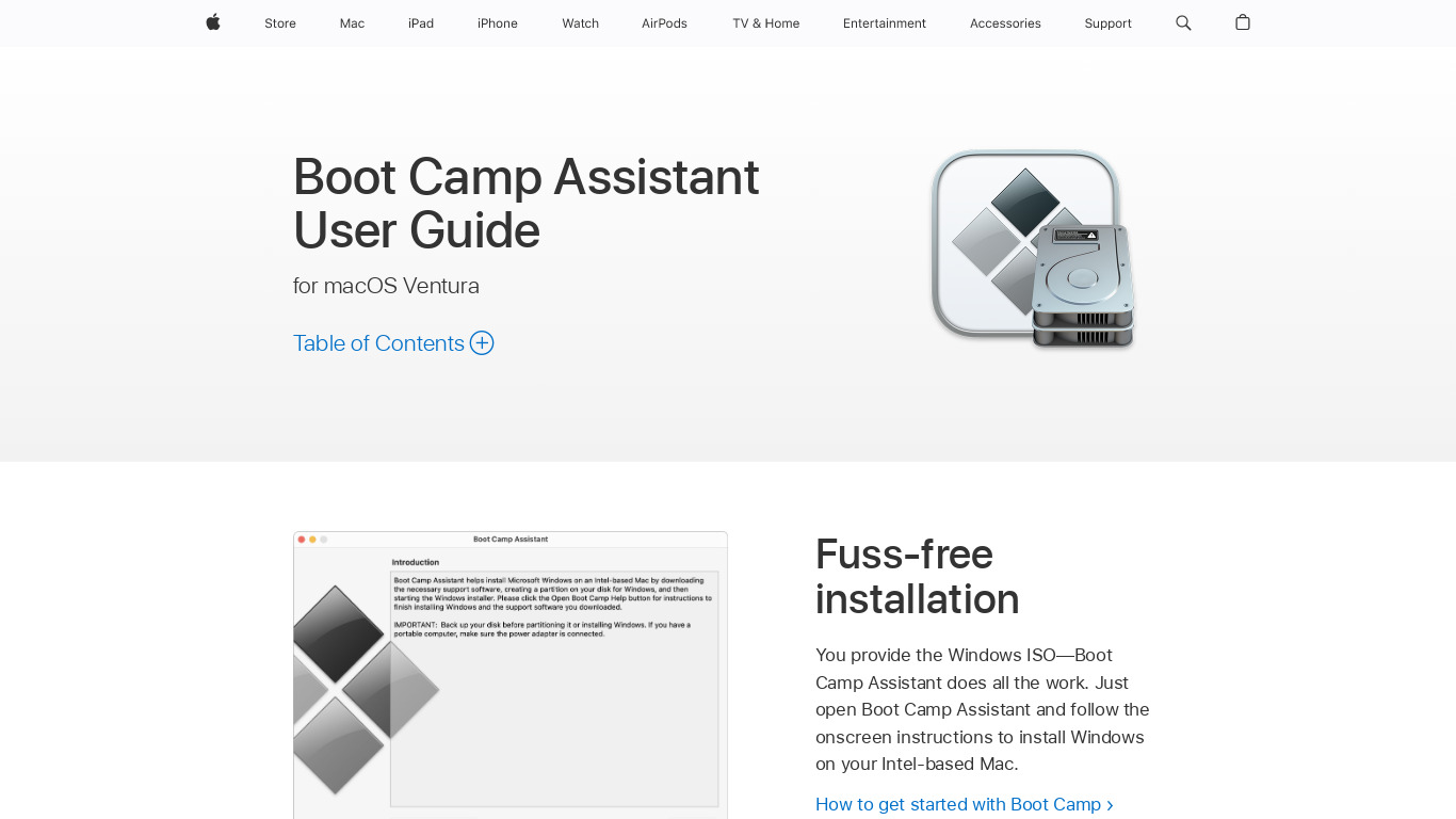 Boot Camp Landing page