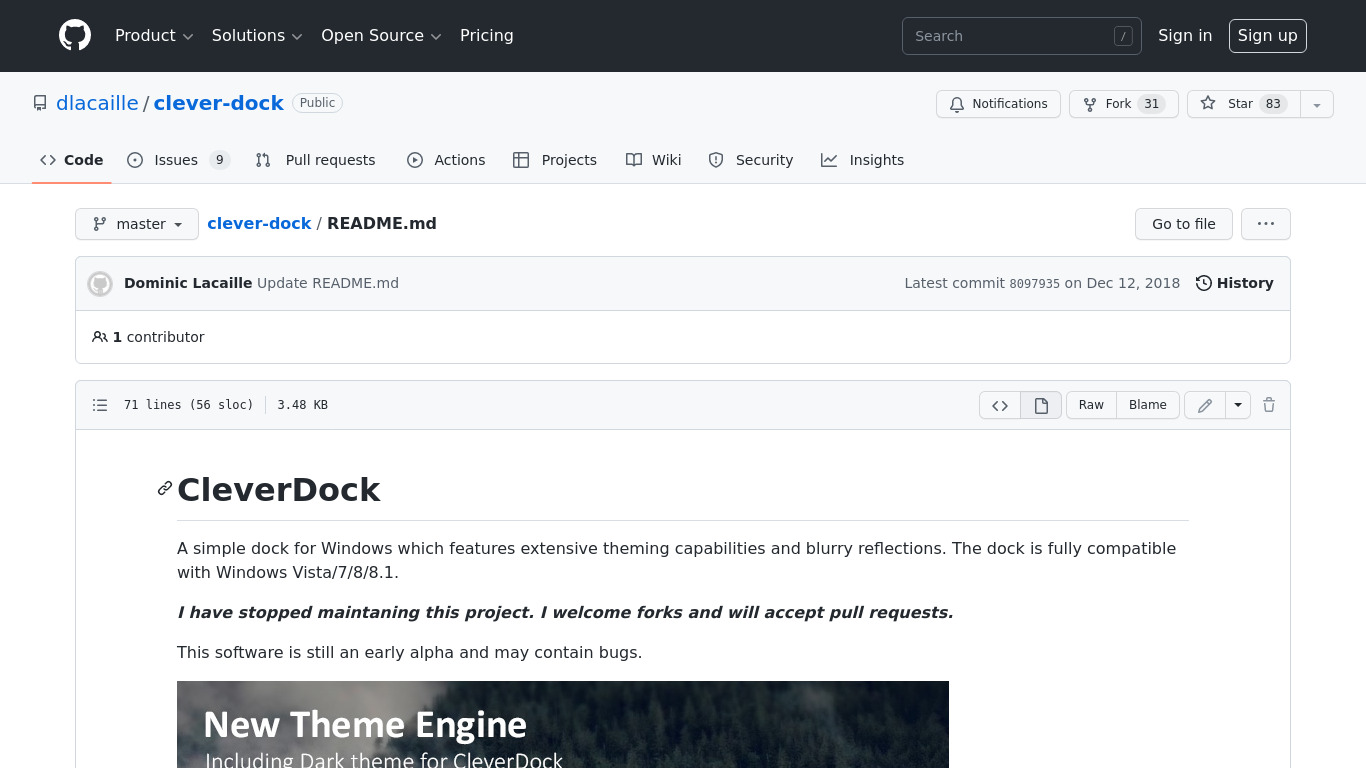 CleverDock Landing page