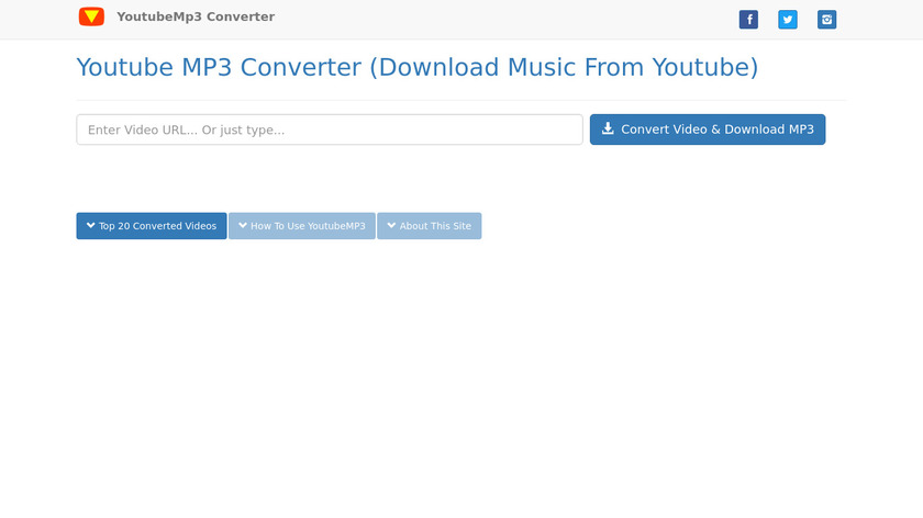 Youtube Mp3 Today Landing Page