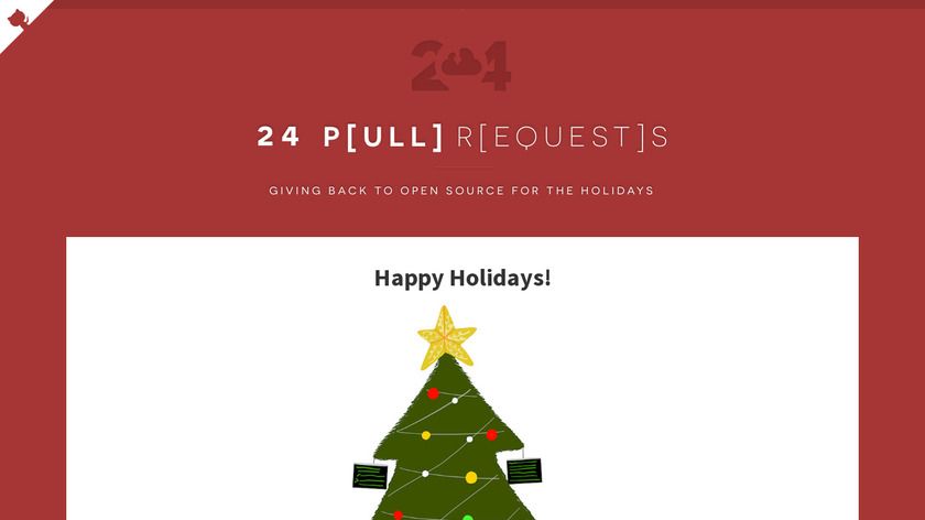 24 Pull Requests Landing Page