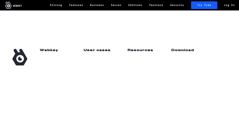 webkey Landing Page