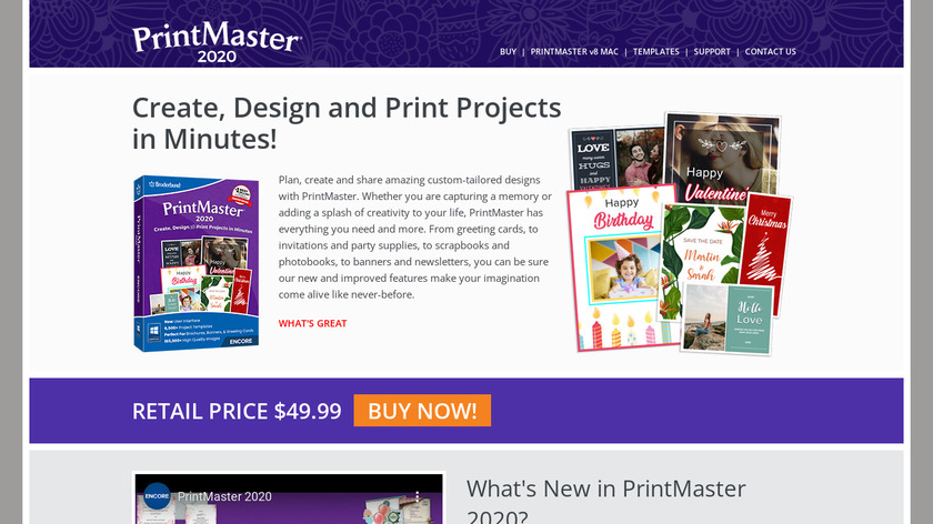 PrintMaster Landing Page