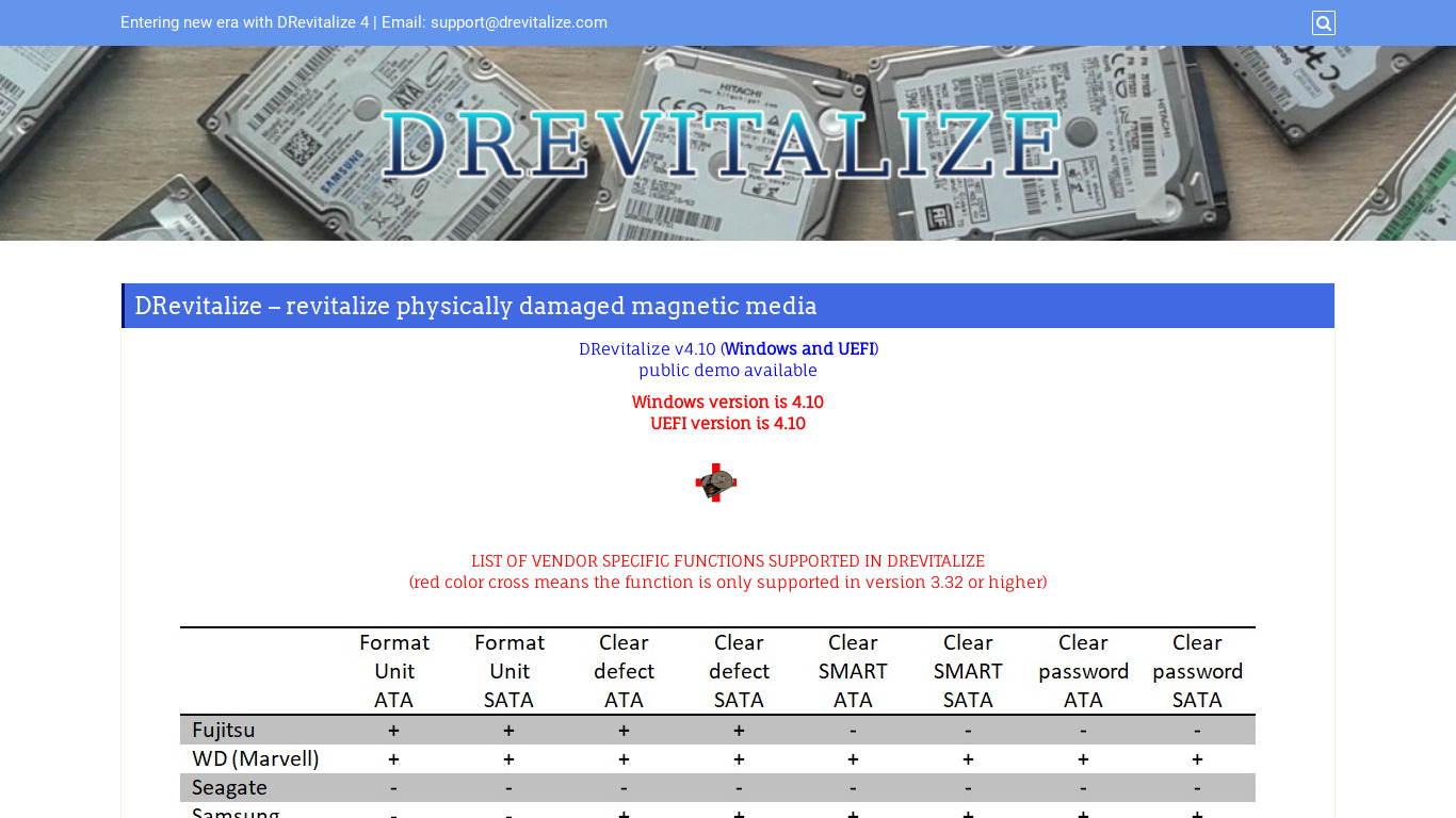 DRevitalize Landing page