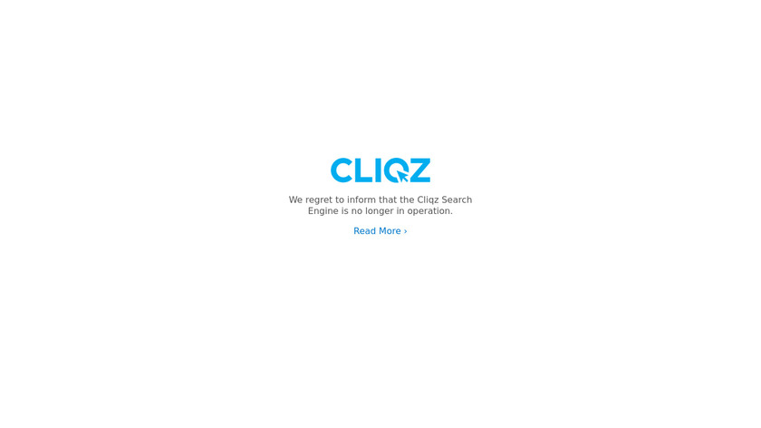 Cliqz Landing Page